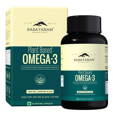 Rasayanam Plant Based Omega 3, 60 capsules