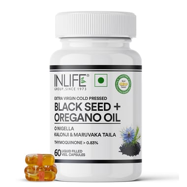 INLIFE Black Seed & Oregano Oil, 60 veggie capsule(s)