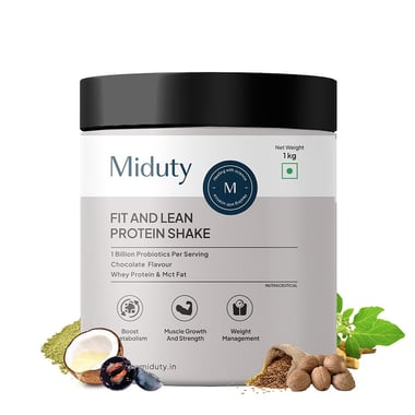 Miduty Fit and Lean Protein Shake,  2.2 lb  Chocolate 