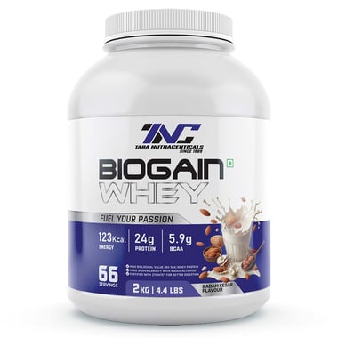 Tara Nutraceuticals Biogain Whey,  4.4 lb  Kesar Badam 