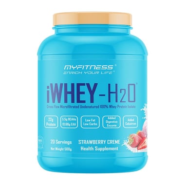 Myfitness By Paradise iWHEY- H2O, 1.1 lb Strawberry Creme