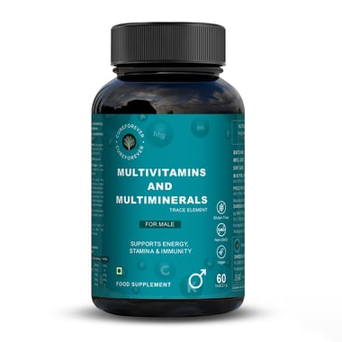 CUREFOREVER Multivitamins and Multiminerals for Men,  60 tablet(s)  Unflavoured 