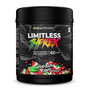 Healthfarm Limitless Thprex Pre-Workout, 1.3 lb Watermelon Candy