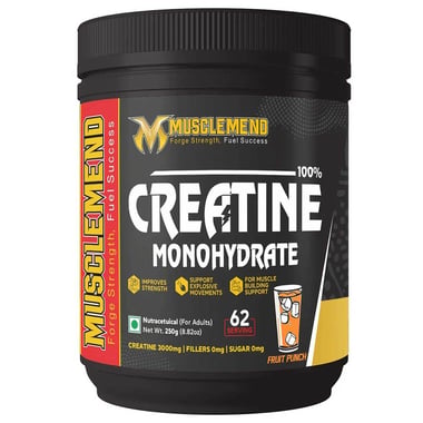 Musclemend 100% Creatine Monohydrate, Fruit Punch 0.55 lb