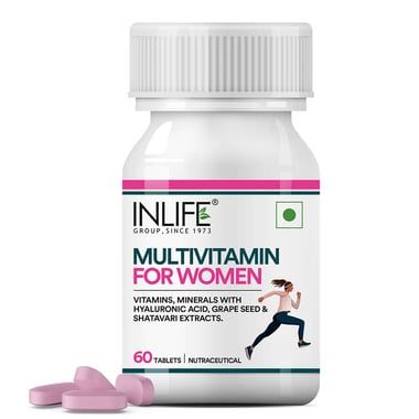 INLIFE Multivitamin for Women,  60 tablet(s)  Unflavoured 