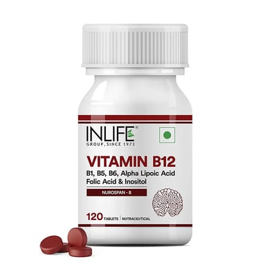 INLIFE Vitamin B12, 120 tablet(s) Unflavoured