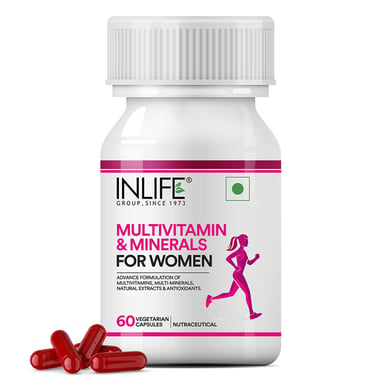INLIFE Multivitamins & Minerals Women,  60 capsules  Unflavoured 