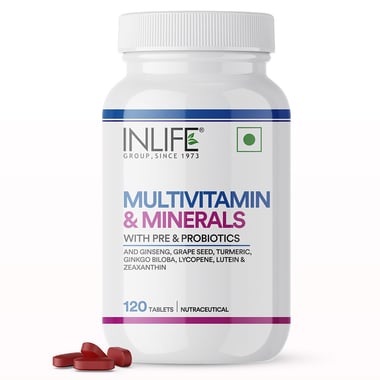 INLIFE Multivitamin & Minerals, 120 tablet(s) Unflavoured