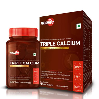 Neulife Triple Calcium, Unflavoured 120 tablet(s)