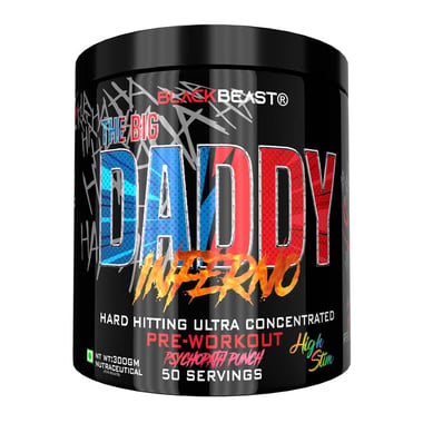 BLACK BEAST The Big Daddy Inferno Pre-Workout, 0.66 lb Psychopath Punch