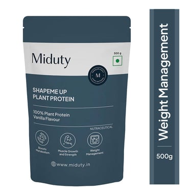 Miduty Shape Me Up Plant Protein, 1.1 lb Vanilla