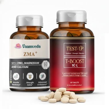 Vaamveda ZMA+ & Test-Up Natural Testo Boost Combo, 120 tablet(s) Unflavoured