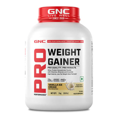 GNC Pro Performance Weight Gainer,  6.6 lb  Vanilla Ice Cream 