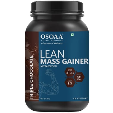 Osoaa Lean Mass Gainer, 2.2 lb Triple Chocolate