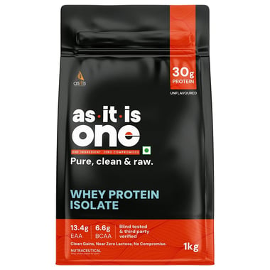 AS-IT-IS Nutrition ONE Whey Protein Isolate,  2.2 lb  Unflavoured 
