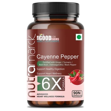 NutraMarck Cayenne Pepper 6X,  90 capsules 