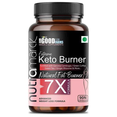 NutraMarck Extreme Keto Fat Burner 7X, 90 capsules Unflavoured