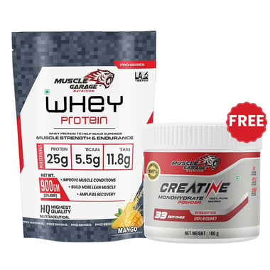 Muscle Garage Whey Protein,  2 lb  Mango 