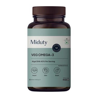 Miduty Veg Omega-3, 30 capsules