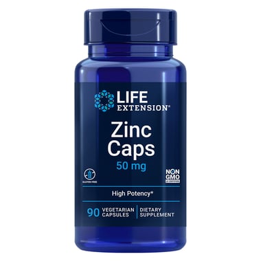 Life Extension Zinc Caps 50mg, 90 veggie capsule(s)