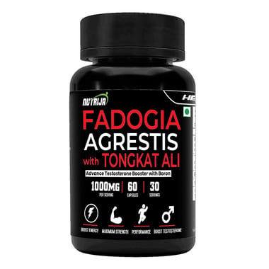NutriJa Fadogia Agrestis with Tongkat Ali, 60 capsules
