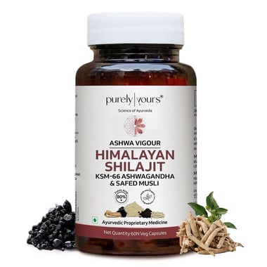 Purely Yours Ashwa Vigour Himalayan Shilajit,  60 veggie capsule(s) 