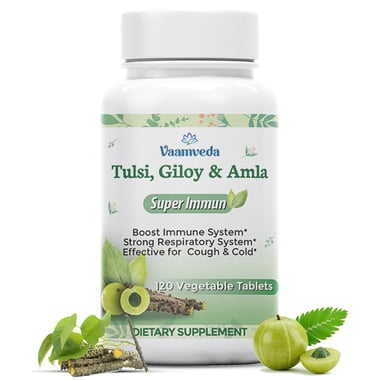 Vaamveda Tulsi Giloy Amla Immunity Booster Supplements, 120 tablet(s)