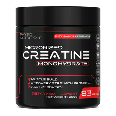 Physic Nutrition Micronized Creatine Monohydrate, Unflavoured 0.55 lb