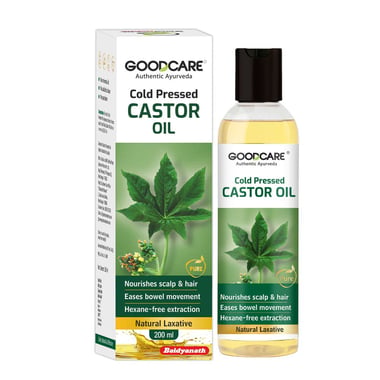 Goodcare Cold Pressed Castor Oil, 200 ml for All Hair Types
