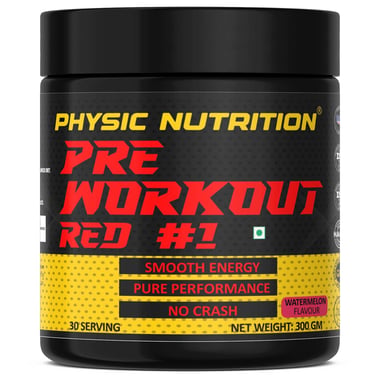 Physic Nutrition Pre-Workout Red #1,  0.66 lb  Watermelon 