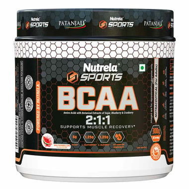 Nutrela Sports BCAA 2:1:1, 0.66 lb 30 Servings Watermelon