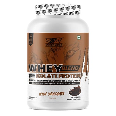 White Wolf Whey Blend,  2.2 lb  Irish Chocolate 