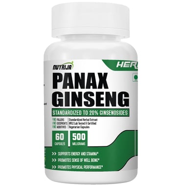 NutriJa Panax Ginseng Extract, 60 capsules