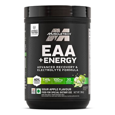 MuscleTech EAA + Energy,  Sour Apple  0.87 lb  30 Servings 