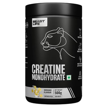 BeastLife Creatine Monohydrate,  Shikanji  1.1 lb 