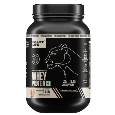 BeastLife Pro Concentrate Whey Protein, 2.03 lb Butterscotch