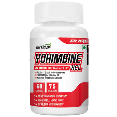 NutriJa Yohimbine HCL 7.5mg,  60 capsules  Unflavoured 