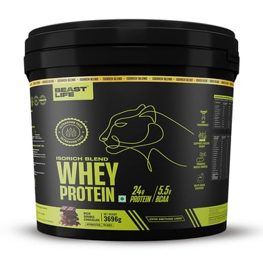 BeastLife Isorich Blend Whey Protein, 8.14 lb Rich Double Chocolate