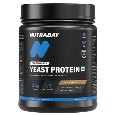 Nutrabay Yeast Protein, 1.1 lb Cold Coffee