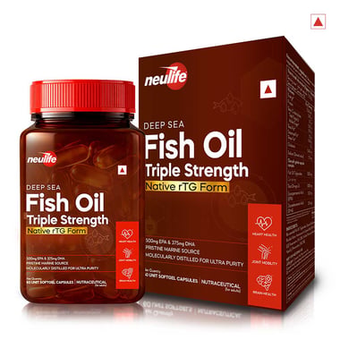 Neulife Deep Sea Fish Oil 3X Triple Strength, 60 softgels