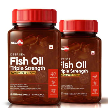 Neulife Deep Sea Fish Oil 3X Triple Strength, 120 softgels