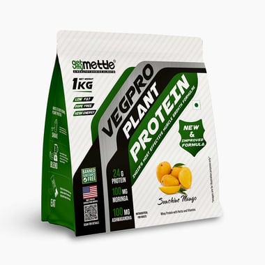 Getmymettle Vegpro Plant Protein, 2.2 lb Sunshine Mango