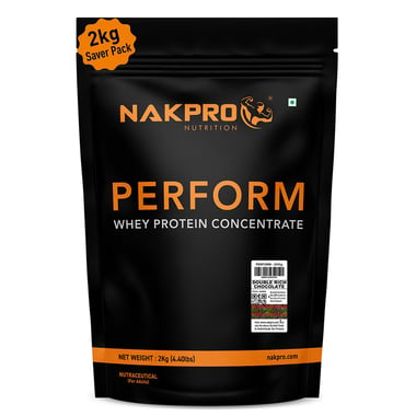 Nakpro Perform Whey Protein Concentrate, 4.4 lb Double Rich Chocolate