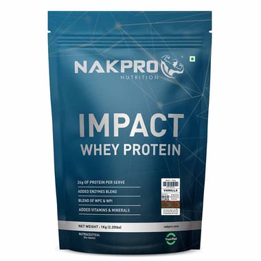 Nakpro Impact Whey Protein, 2.2 lb Vanilla