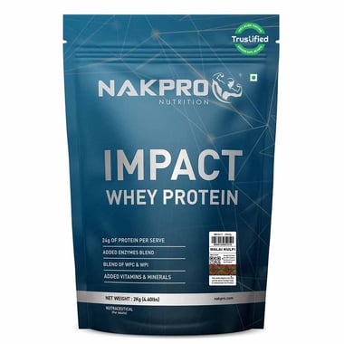 Nakpro Impact Whey Protein,  2.2 lb  Malai Kulfi (Pack of 2) 