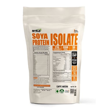 NutriJa Soya Protein Isolate 90%, 2 lb Caffe Mocha