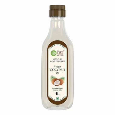 Pure Nutrition 100% Pure & Cold Pressed Virgin Coconut Oil,  1 L 