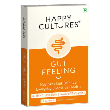 Happy Cultures Gut Feeling,  30 capsules  Unflavoured 