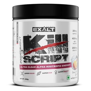 Exalt Supps Kill Script Pre Workout,  0.66 lb  Orange Axe 