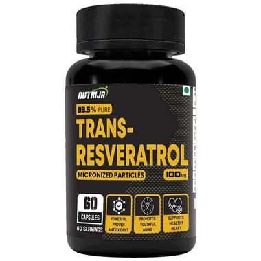 NutriJa Micronized Trans Resveratrol 100mg, 60 capsules